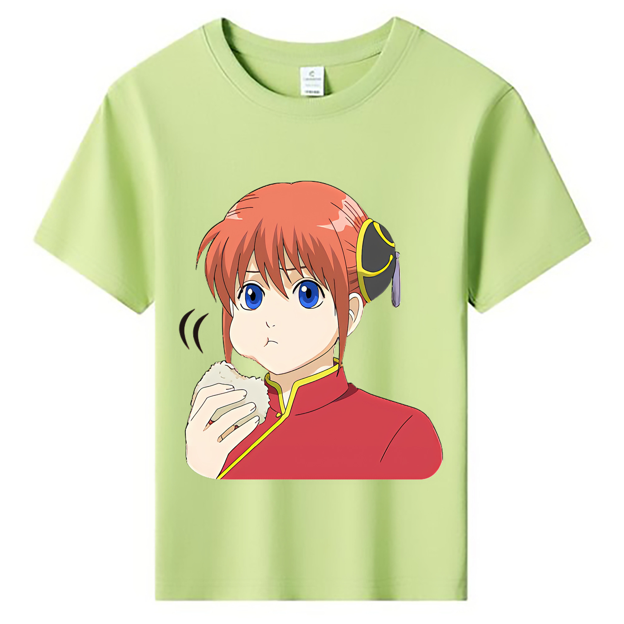 （画像用） ぎんたま 坂田銀時（さかたぎんとき） 神楽 志村新八（しむら しんぱち） GINTAMA Sakata Gintoki Kagura Shimura Shinpachi 綿100％キッズTシャツ（フロントプリント）